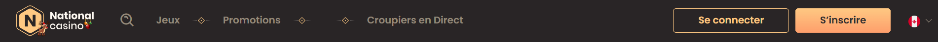 National casino header
